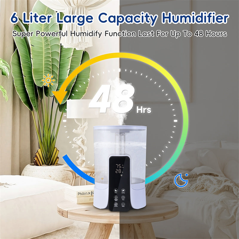 6L Large-capacity Humidifier Intelligent Timed Heating Spray UV Sterilization Intelligent Remote Control snapshop