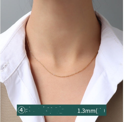 Cross Chain Gypsophila Snake Bone Chain Twist Chain Box Chain snapshop