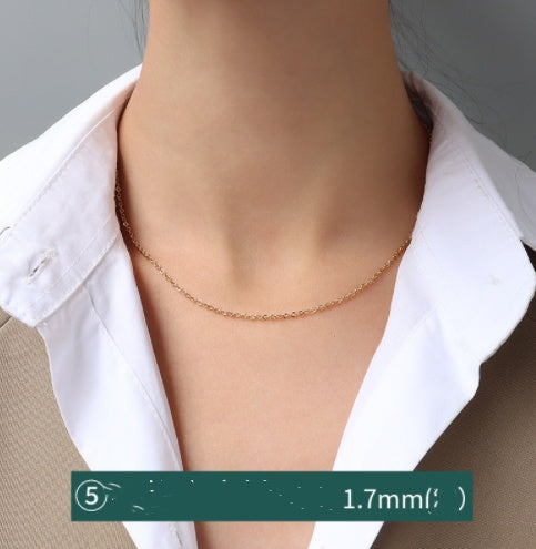 Cross Chain Gypsophila Snake Bone Chain Twist Chain Box Chain snapshop