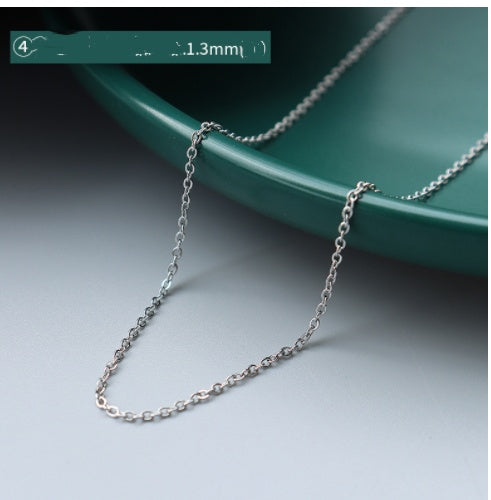 Cross Chain Gypsophila Snake Bone Chain Twist Chain Box Chain snapshop