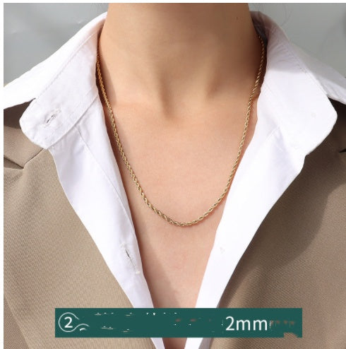 Cross Chain Gypsophila Snake Bone Chain Twist Chain Box Chain snapshop