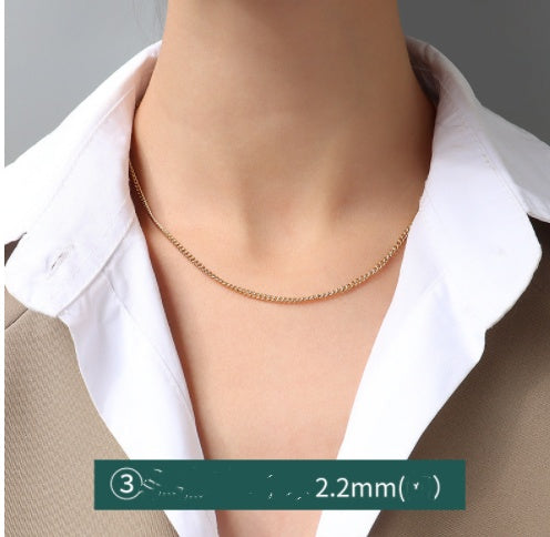 Cross Chain Gypsophila Snake Bone Chain Twist Chain Box Chain snapshop