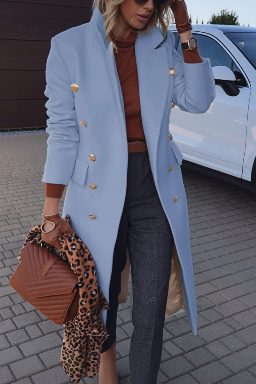 Mid-length Woolen Women's Coat snapshop