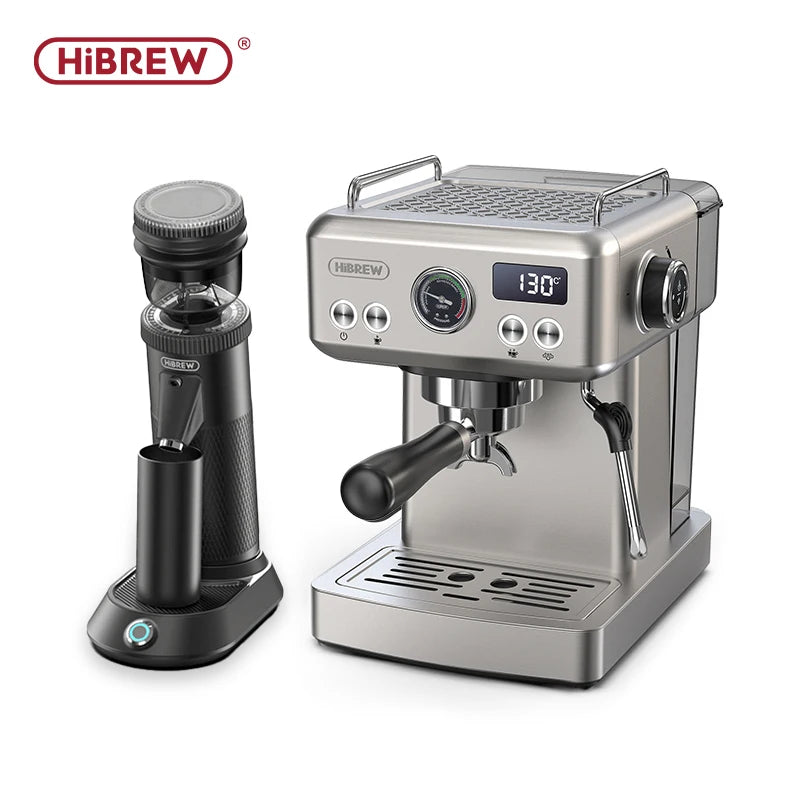 HiBREW G5 48mm Conical Burr Electric Coffee Grinder Compact Portable Coffee Bean Mill Kitchen for Espresso Turkish Coffee HiBREW Official Store