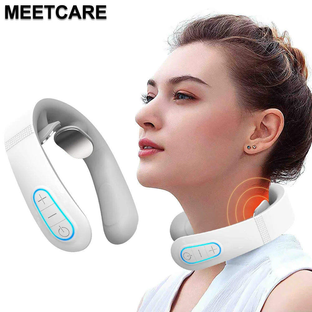 Pulse Neck Massager Electric Smart EMS Cervical Massagers TENS Pain Relief Relaxation Muscle Kneading Massage - snapshop Pulse Neck Massager Electric Smart EMS Cervical Massagers TENS Pain Relief Relaxation Muscle Kneading Massage