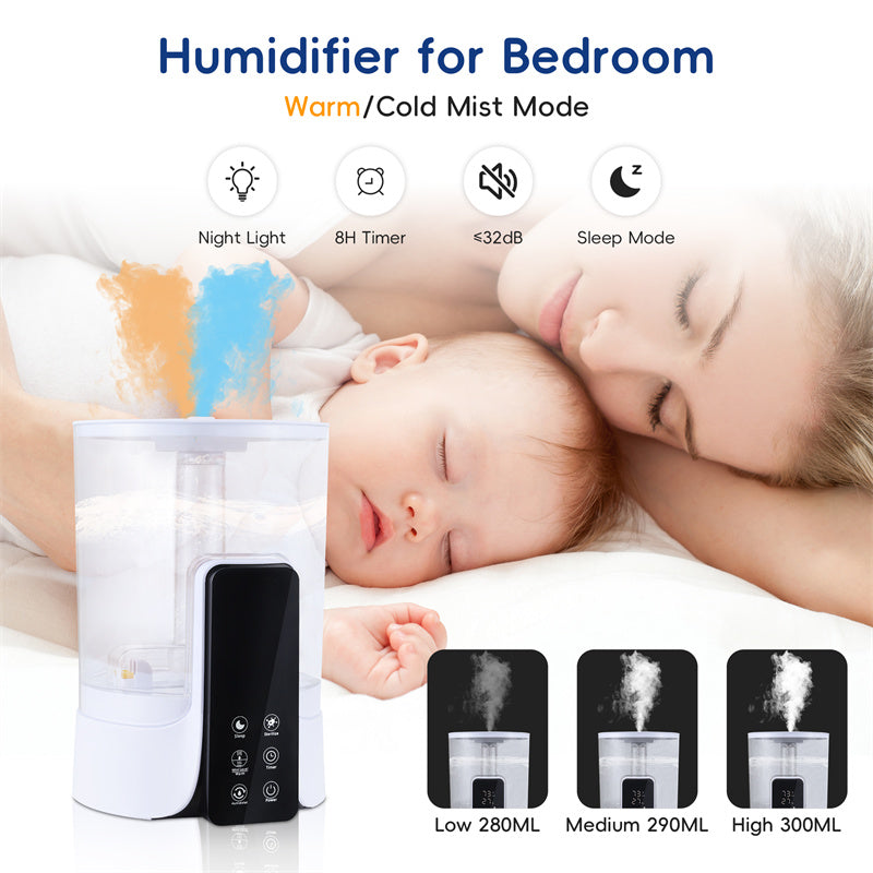 6L Large-capacity Humidifier Intelligent Timed Heating Spray UV Sterilization Intelligent Remote Control snapshop