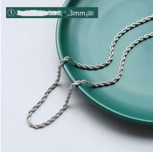 Cross Chain Gypsophila Snake Bone Chain Twist Chain Box Chain snapshop